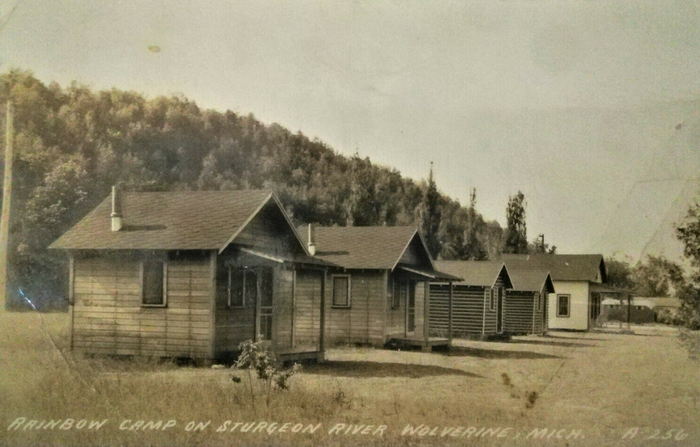 Rainbow Camp (Toastys Cabins) - Old Postcard View (newer photo)